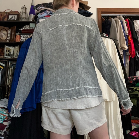 Carré Noir 100% Linen Jacket - Picture 9 of 16